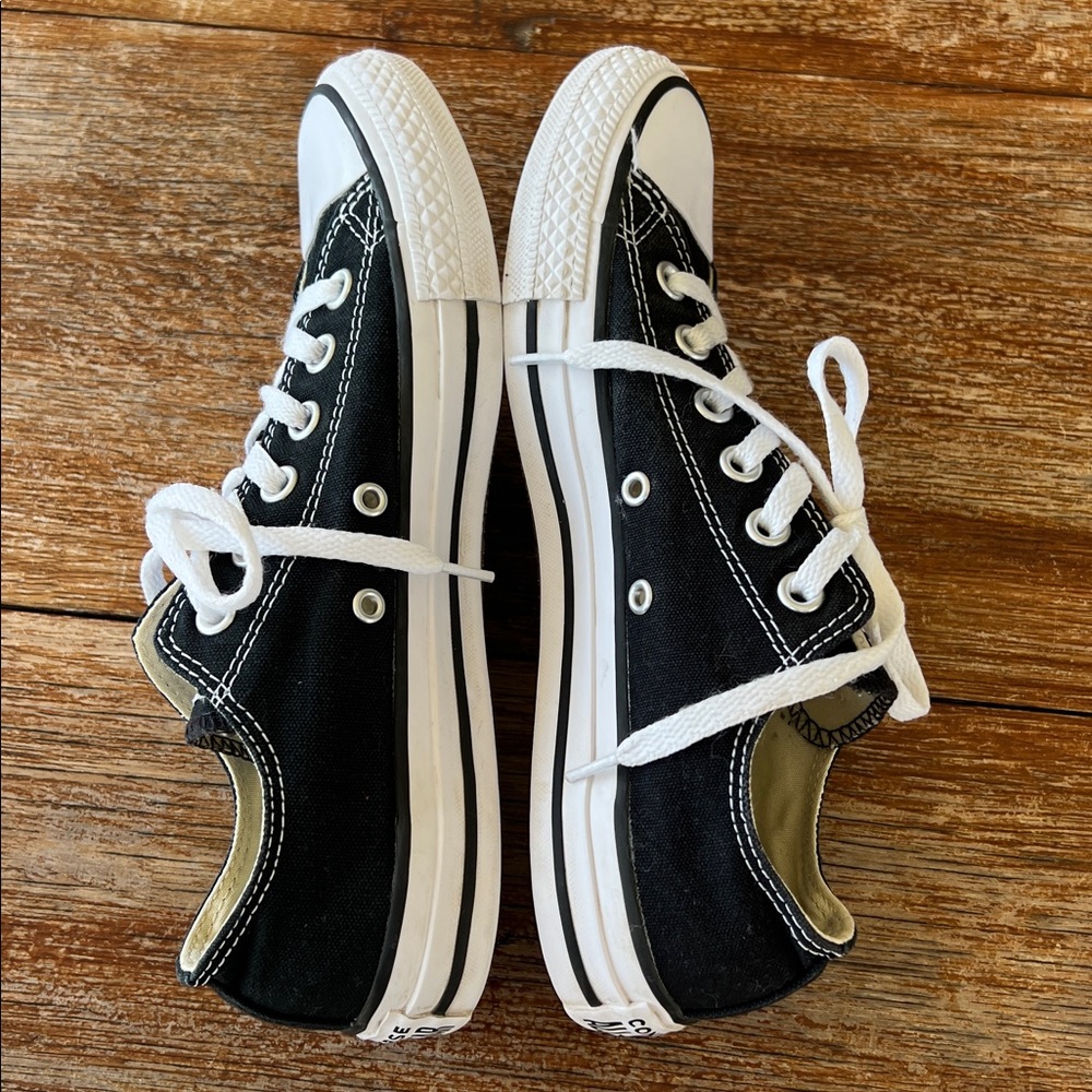 Converse Chuck Taylor All Star Sneakers Black Low Top Canvas Unisex M6 W8 - Picture 16 of 16